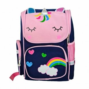 کوله پشتی کودک طرح یونیکورن سرمه ای صورتی کد 3915030
