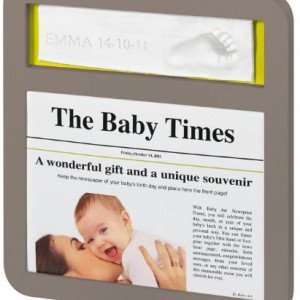 قاب عکس کودک  news print frame taupe کد34120088