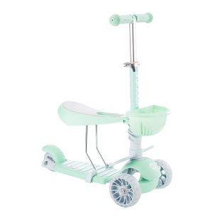 اسکوتر کودک کیکابو 3 در 1 مدل kikkaboo bonbon رنگ سبز نعنایی کد 31006010095