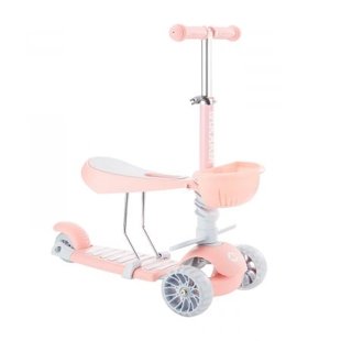 اسکوتر کودک کیکابو 3 در 1 مدل kikkaboo bonbon رنگ گلبهی کد 31006010094