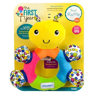 جغجغه پارچه ای the first years طرح پروانه کد 02471