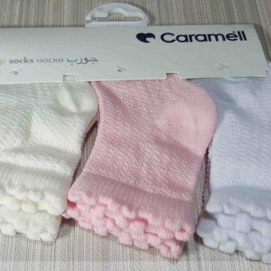 جوراب سه عددی دخترانه caramell