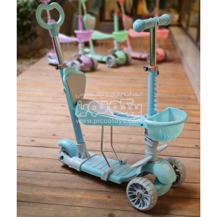 اسکوتر کودک کیکابو 4 در 1 مدل kikkaboo bonbon رنگ آبی کد 31006010097