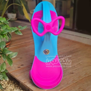 لوپ کار چرخ ژله ای چراغدار آبی سرخابی کد PCH3414