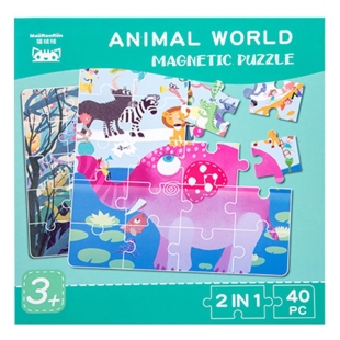 پازل مگنتی 2 در 1 طرح حیوانات کد P/980296/B