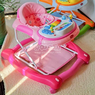 روروئک موزیکال صورتی طرح موجودات دریایی کد 11200