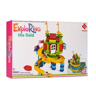 لگو دوپلو اسمونو 140 تکه مدل خانه و پارکینگ smoneo کد 99001