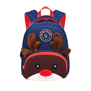 کوله پشتی کودک طرح گوزن سرمه ای قهوه ای کد 3944565