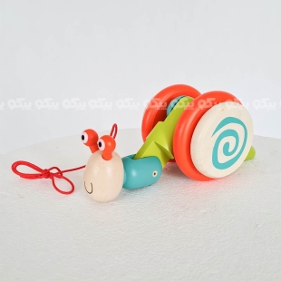 اسباب بازی چوبی حلزون چرخ دار کد P/BZ-29-A/H