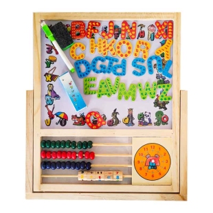 تخته سیاه و وایت برد دو طرفه مگنتی آموزشی کد 3062