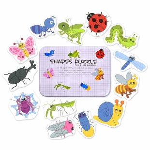 پازل با قوطی فلزی مدل حشرات کد P/100109/F