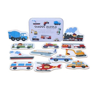 پازل با قوطی فلزی مدل وسایل نقلیه کد P/100109/G