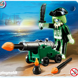 playmobil ghost pirate with cannon کد 4928