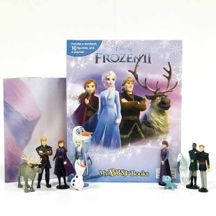 فیگور فروزن با کتاب انگلیسی busy book frozenکد 49250