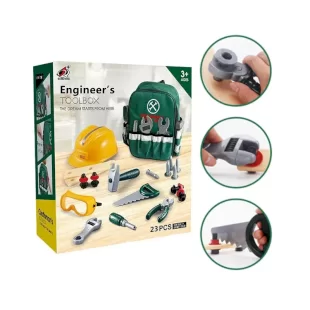 اسباب بازی ست ابزار 23 تکه با کوله پشتی و کلاه کد G235