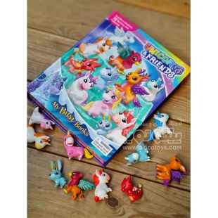 فیگور یونیکورن و دوستان با کتاب انگلیسی  busy book unicorn کد 49199