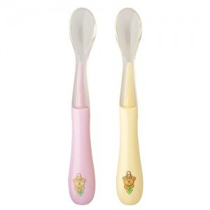 قاشق سيليكوني صورتي و كرم rotho كد 306240227