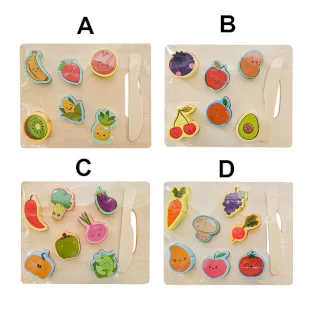 پازل چوبی مگنتی میوه ها کد 3976284