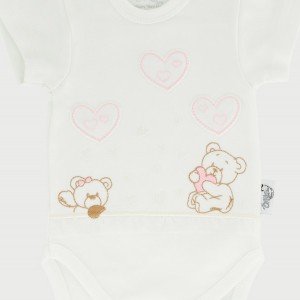 بادی آستين كوتاه طرح قلب كد 02-20162