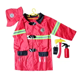 لباس مشاغل کودک آتش نشان با ابزار کد 09513