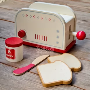 اسباب بازی چوبی ست توستر نان مدل WCF10
