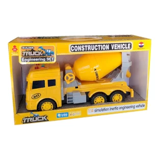 ماشین اسباب بازی میکسر موزیکال زرد کد SH9061