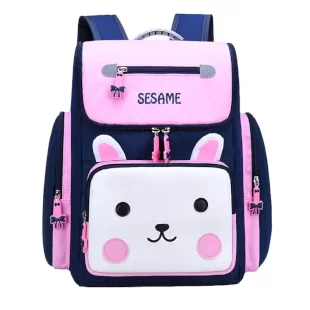 کوله پشتی کودک طرح خرگوش سرمه ای صورتی کد 3993592