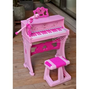 پیانو اسباب بازی صورتی با میکروفن مدل P/88033/A