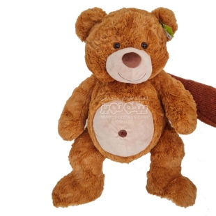 عروسک پولیشی خرس تدی قهوه ای کد P/AF1001454/A