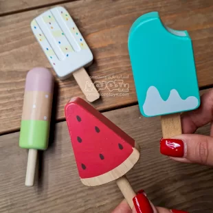 اسباب بازی چوبی ست بستنی کیم پیکاردو کد BZ-44-C