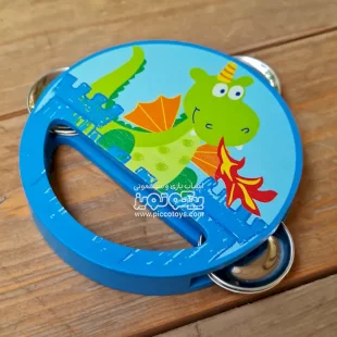 دایره زنگی چوبی پیکاردو طرح اژدها کد P/BZ-20-H/A