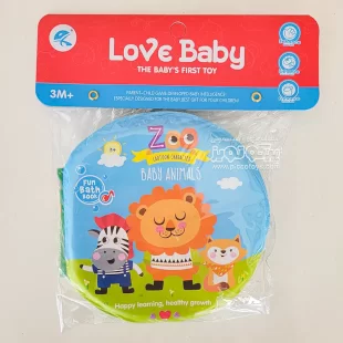 کتاب حمام کودک طرح حیوانات باغ وحش مدل P/3474/B