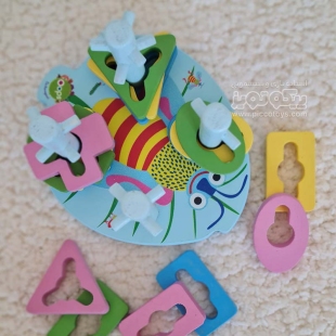 اسباب بازی چوبی مونته سوری اوپس طرح زنبور آبی کد P/1400820/B