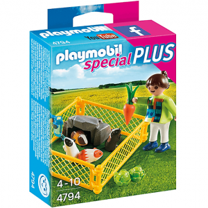 دختر مزرعه پلی موبيل مدل girl and guinea pigs pm 4794