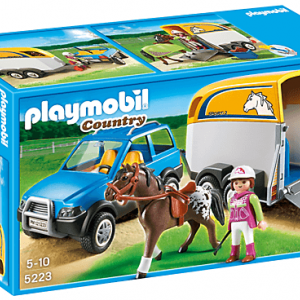 کاروان اسب پلی موبيل مدل SUV with Horse Trailer pm 5223