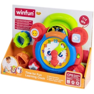 اسباب بازی ساعت موزیکال آموزشی winfun مدل 000675