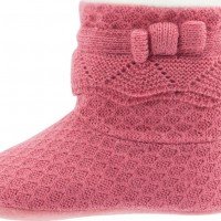 پاپوش طرح بوت خزدار رنگ صورتی پررنگ((سرخ آبی)) کد 9362
