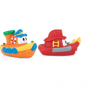 پوپت وان حمام طرح قایق 2عددی رنگ قرمز و نارنجی nuby کد id6199