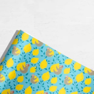 کاغذ کادو یک رو طرح لیمو کد 2010