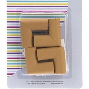 محافظ گوشه جامبو قهوه ای روشن کوچک (4عددی) ninno 03