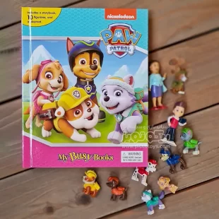 فیگور سگهای نگهبان پاوپاترول2 با کتاب انگلیسی busy book paw patrol کد 34621