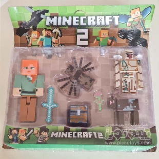 مینی فیگور ماینکرافت 4 عددی minecraft کد 18331