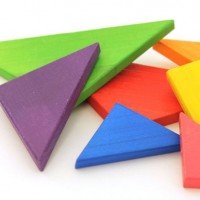 تنگرام رنگی چوبی کد 8558