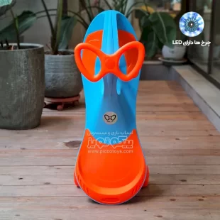 لوپ کار چرخ ژله ای چراغدار آبی نارنجی کد PCH1922