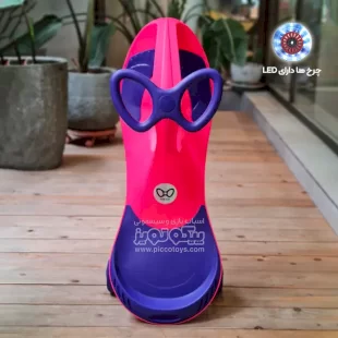 لوپ کار چرخ ژله ای چراغدار صورتی بنفش پررنگ کد PCH2042