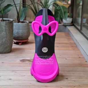 لوپ کار چرخ ژله ای مشکی سرخابی کد PSA1823