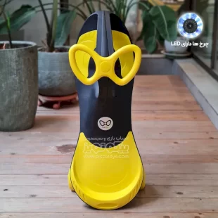 لوپ کار چرخ ژله ای چراغدار مشکی زرد کد PCH1847