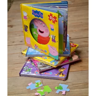 کتاب داستان پازلی پپاپیگ  puzzle book peppa pig کد 52465