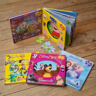 کتاب داستان پازلی فروزن  puzzle book frozen کد 49281