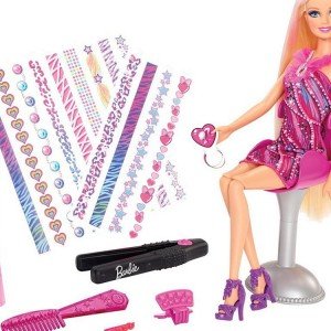 عروسک باربی با لوازم آرایش کد bdb19